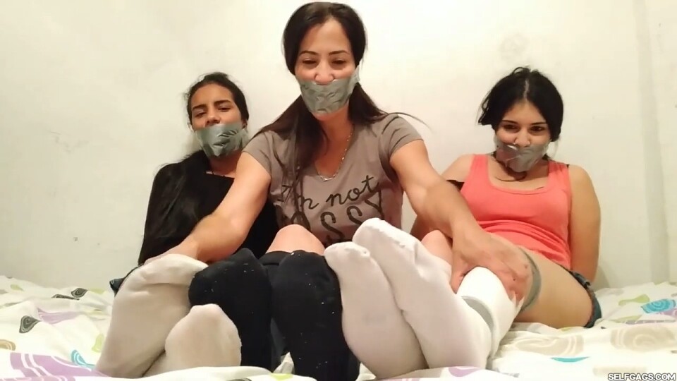 Gagged Bondage Foot Play With Step-Mom