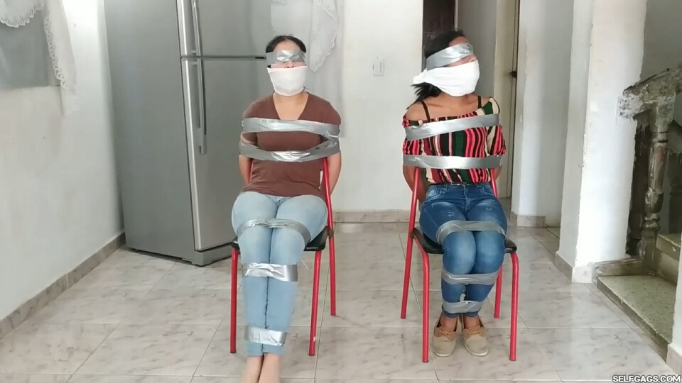 Arguing Stepsisters Effectively Gagged By Stepmom And Her Best Friend!