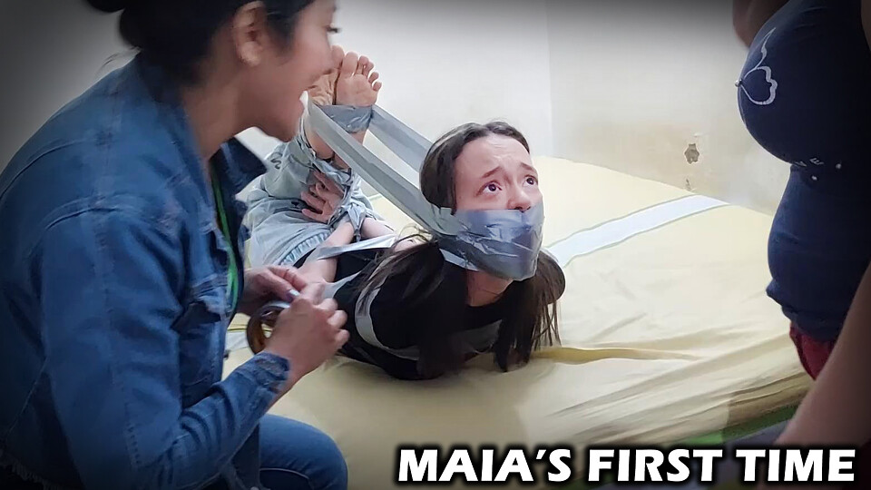 18-Year-Old Maia's First Time: Taped & Trained by Stepmom & Mistress