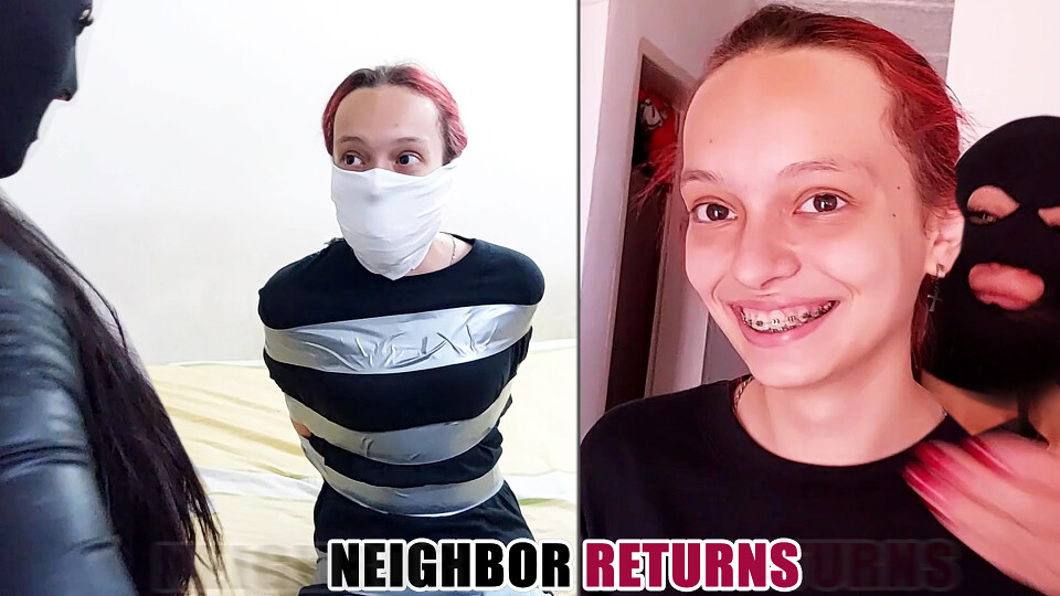 Neighbor MILF Returns for Stuffed Monster Gags on 18 Year-Old Maia