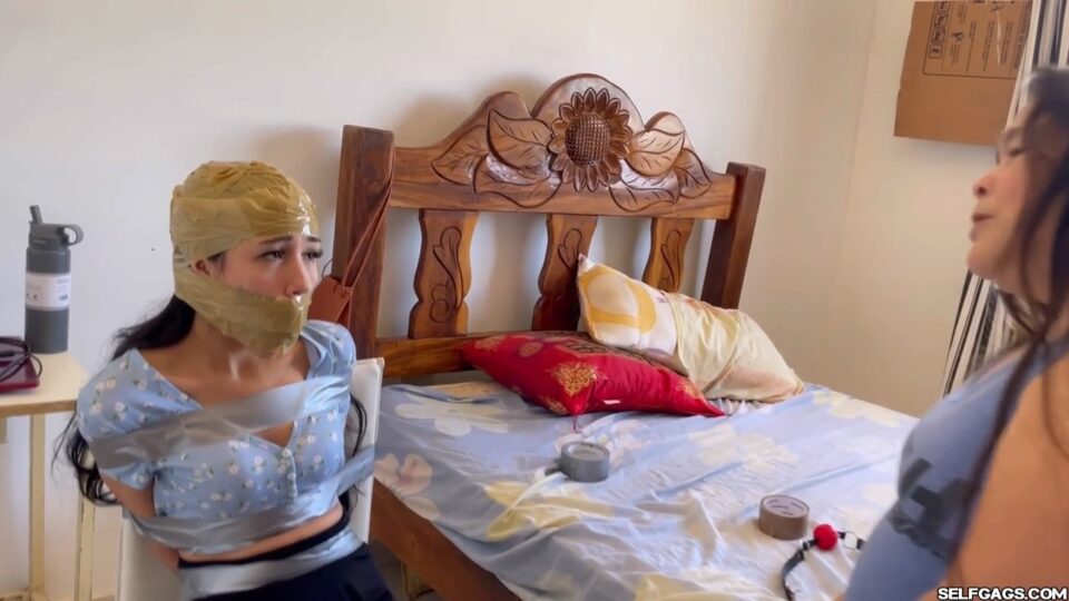 18-Year-Old Cutie Bound And Gagged By Kinky Step-Granny — gallery-7