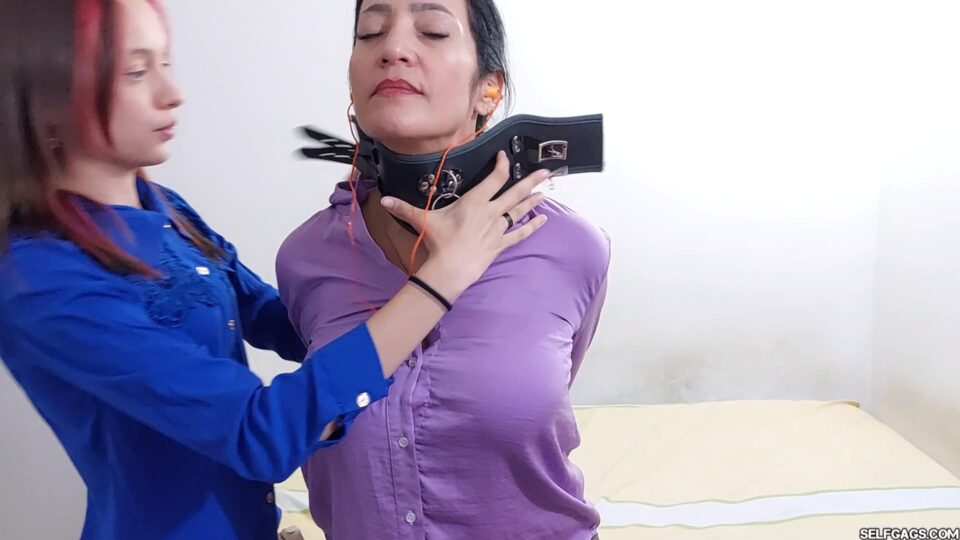18 Year Old Maia’s Extreme Multi-Layer Gagging on Mature MILF Laura — gallery-4