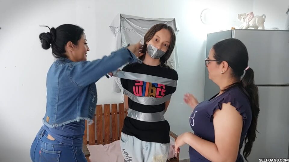 18-Year-Old Maia’s First Time: Taped & Trained by Stepmom & Mistress — gallery-2