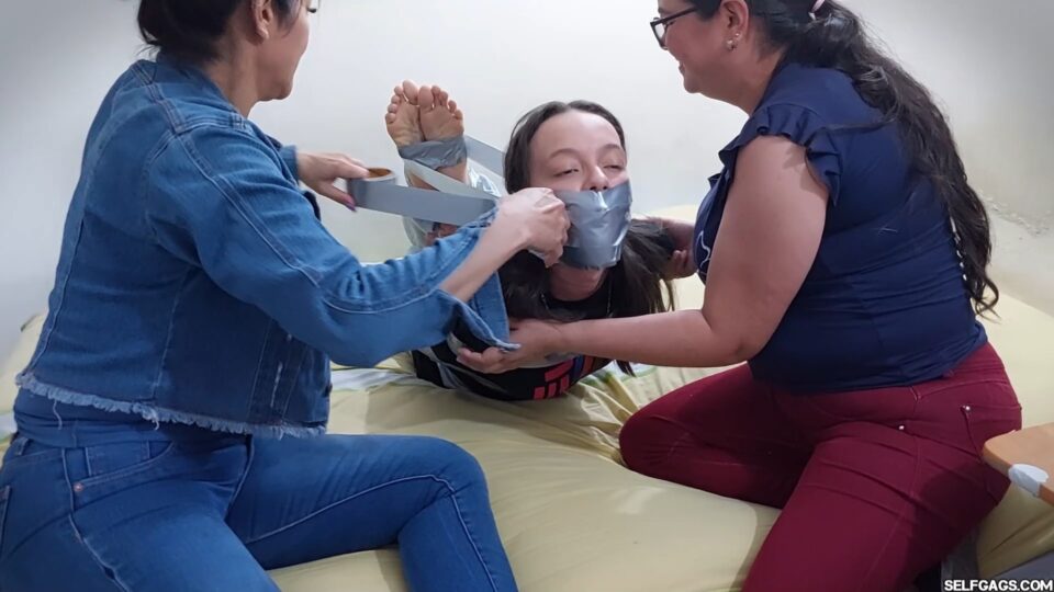 18-Year-Old Maia’s First Time: Taped & Trained by Stepmom & Mistress — gallery-5