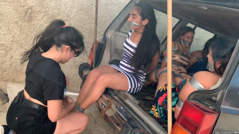 9 Sexy College Girls Bound And Stowed In The Truck! — gallery-6