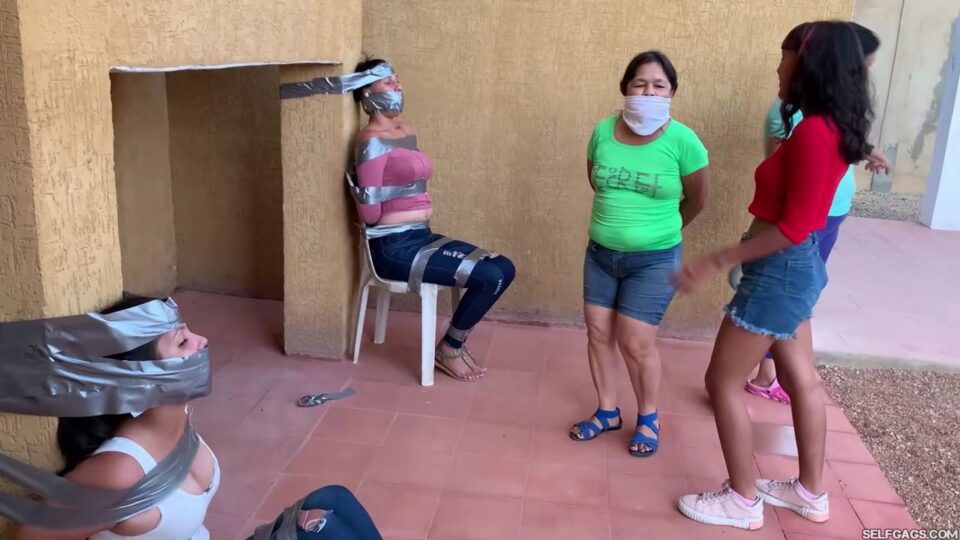 A New Day Of Fun With Duct Tape Bondage And Gags At The Rich Girls House! — gallery-7