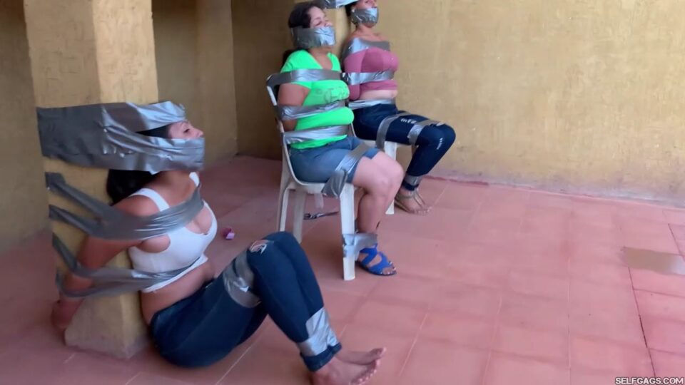 A New Day Of Fun With Duct Tape Bondage And Gags At The Rich Girls House! — gallery-8