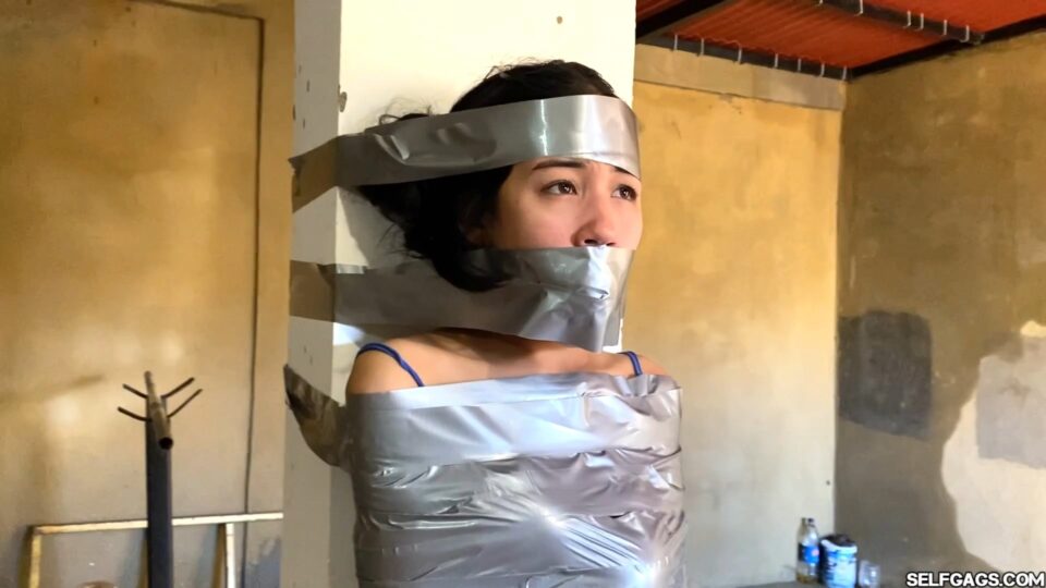 Angry and Gagged – Barby Trapped in a Duct Tape Mummification Fantasy — gallery-7