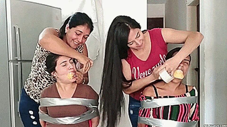 Arguing Stepsisters Effectively Gagged By Stepmom And Her Best Friend! — gallery-2