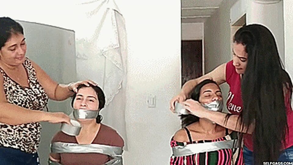 Arguing Stepsisters Effectively Gagged By Stepmom And Her Best Friend! — gallery-3