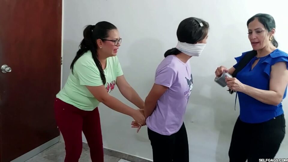 Bad Girl Jasmin Frogtaped & Gagged by Two MILFs — gallery-3