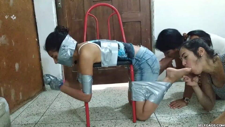Bent Over For Foot Worship By Two Crazy MILFs! — gallery-7