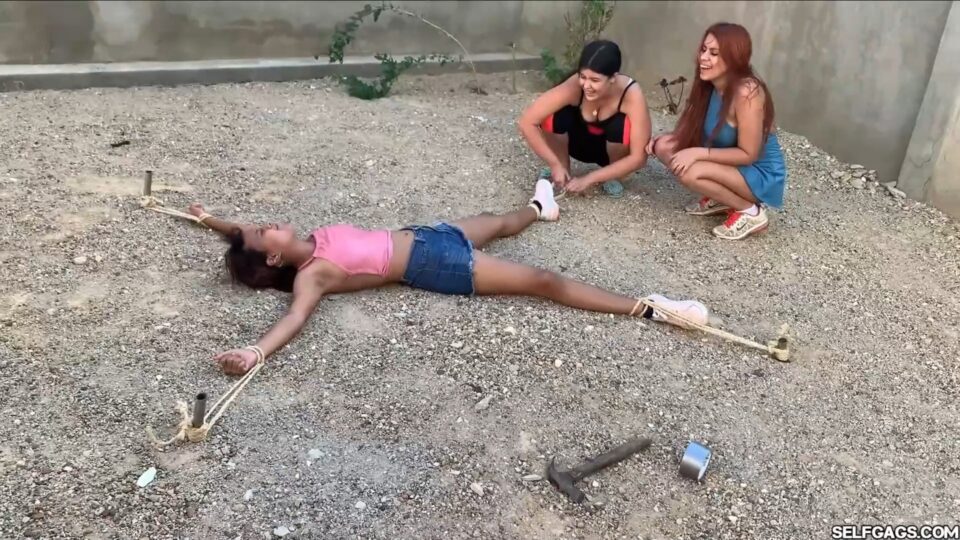 Bored Girls, Bound Step-Sister – A Tickle Attack Outdoors — gallery-2