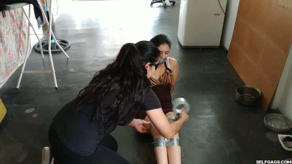 Bound And Gagged Girl Has Stinky Gym Shoe Tied To Her Face — gallery-4