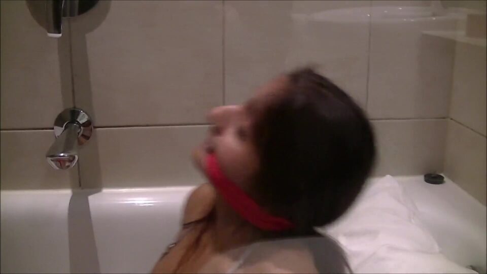 Busty Indian Bikini Babe Bound And Gagged In The Bathtub — gallery-3
