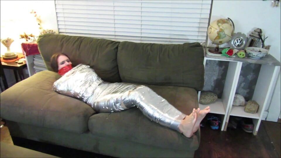 Cocky Escape Artist – Trapped in First-time Mummification Bondage — gallery-5