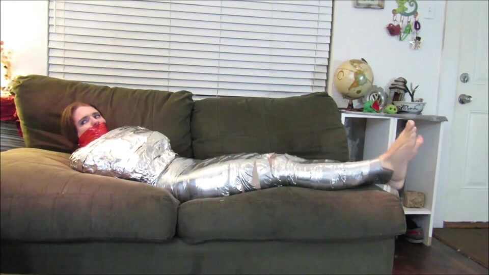 Cocky Escape Artist – Trapped in First-time Mummification Bondage — gallery-7