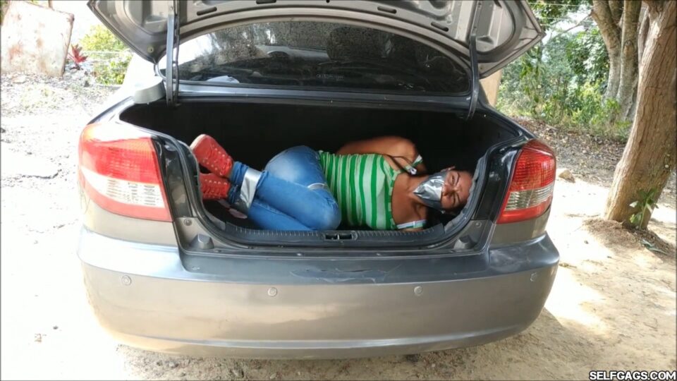 Cute Hitchhiker Taken For A Ride Bound And Gagged By A Criminal MILF! — gallery-5