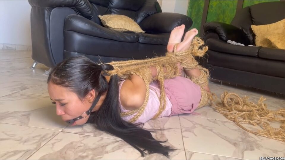 Cute TikTok Girl Heavily Roped And Hogtied By Her Enthusiastic Bondage Babysitter — poster