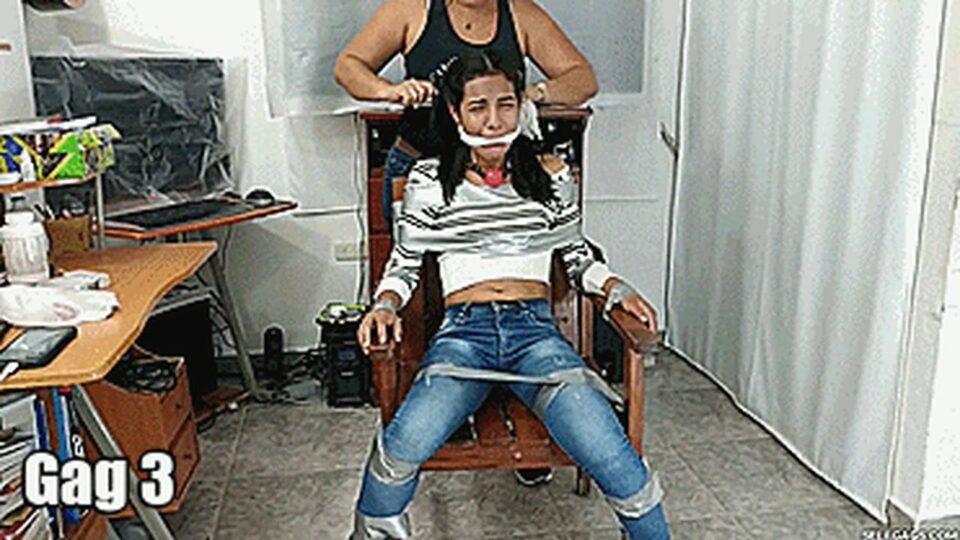 Defiant Teenage Girl Duct-Taped To A Chair And Gagged In 12 Different Ways For 1 Hour Straight! — gallery-3