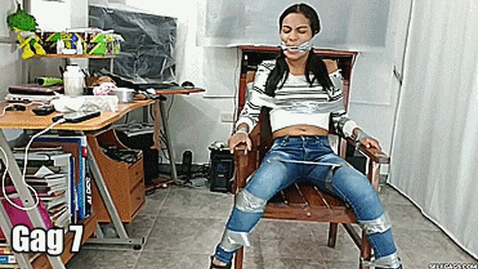 Defiant Teenage Girl Duct-Taped To A Chair And Gagged In 12 Different Ways For 1 Hour Straight! — gallery-5