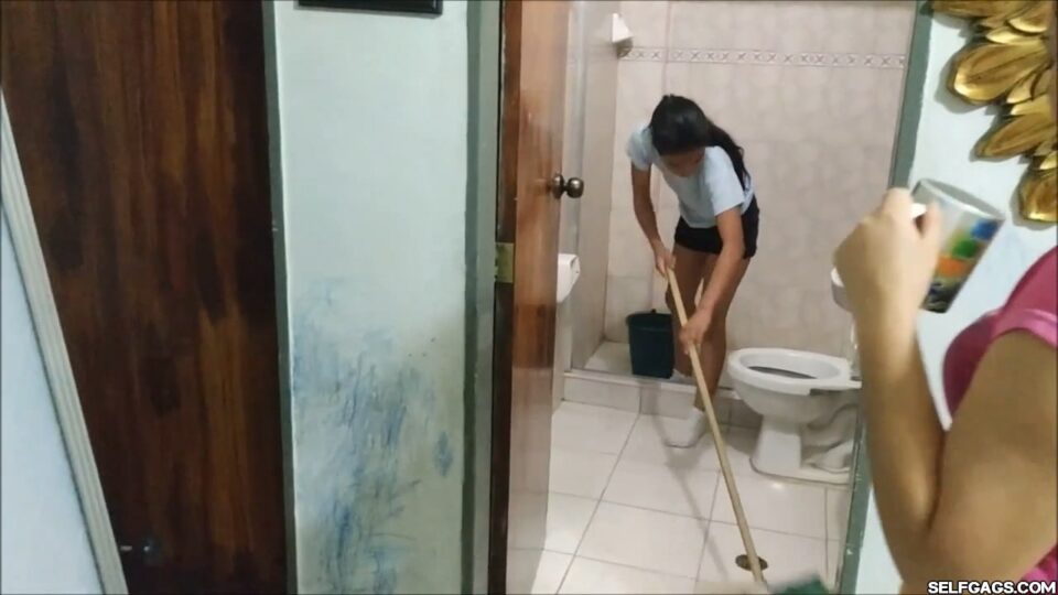 Degrading Her Step-Sister: Tape Bound, Wet Sock Gagged And Seriously Humiliated! — gallery-1