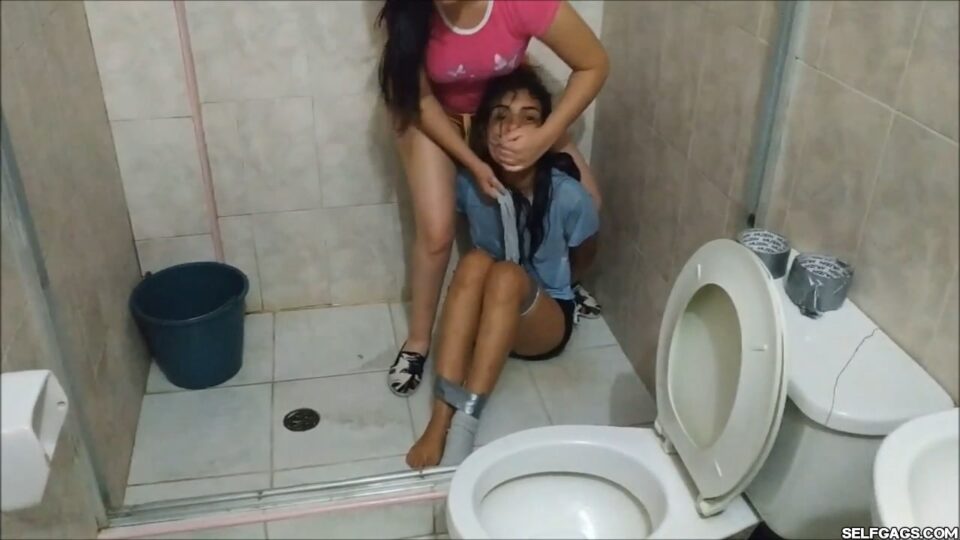 Degrading Her Step-Sister: Tape Bound, Wet Sock Gagged And Seriously Humiliated! — gallery-4