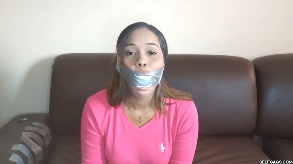 Duct Tape Cleave Gagged Beauty Has Sensitive Gag Reflex! — gallery-5