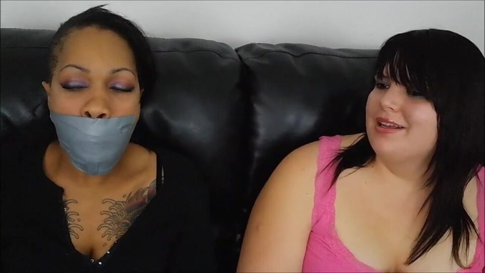 Ebony Massively Self Gagged — gallery-8