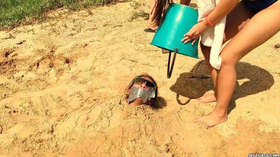 Famous Influencer Buried And Gagged On The Beach By Jealous Bitches! — gallery-6