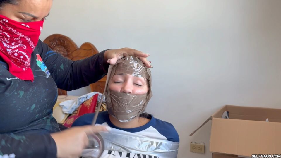 Fantasizing 18-Year-Old Taped & Gagged by Masked MILF — gallery-7