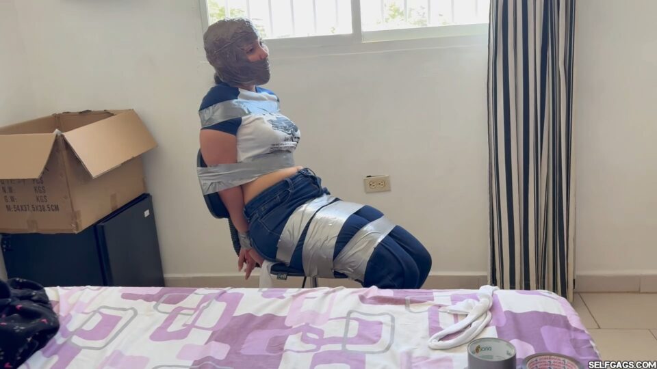 Fantasizing 18-Year-Old Taped & Gagged by Masked MILF — gallery-8