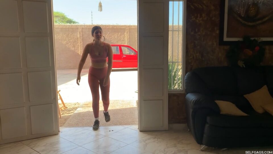 Feisty Jogger Followed Home And Sadistically Foot Whipped In Tough Hogtie! — gallery-1
