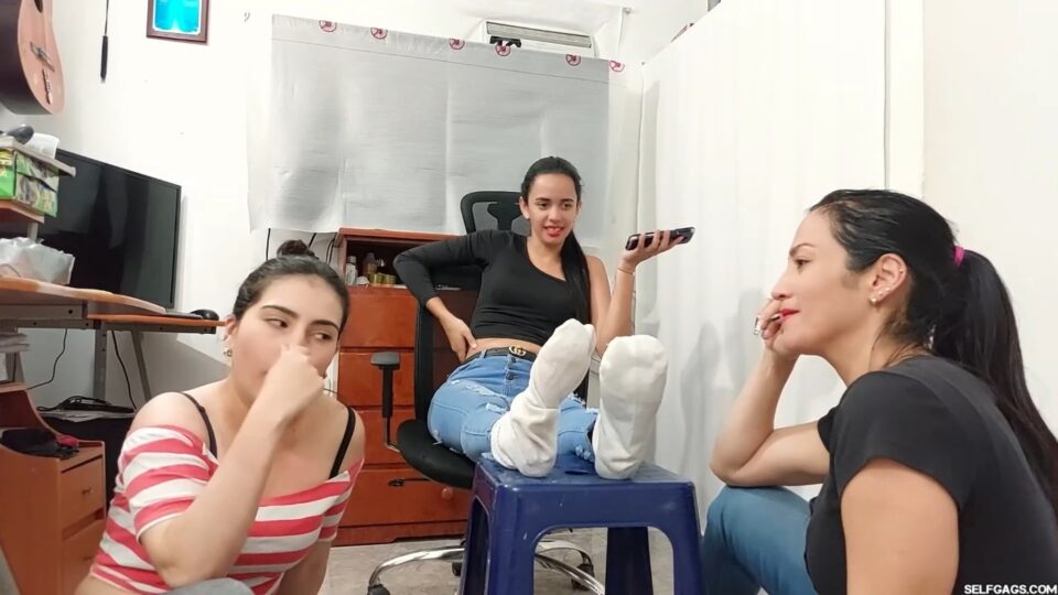 First Foot Worship Experience for Sock Gagged Sara — gallery-1