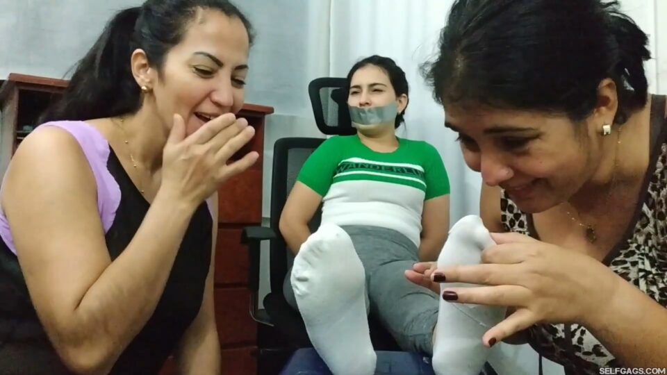Gagged And Foot Worshipped By Two Generous Latina MILFs! — gallery-2