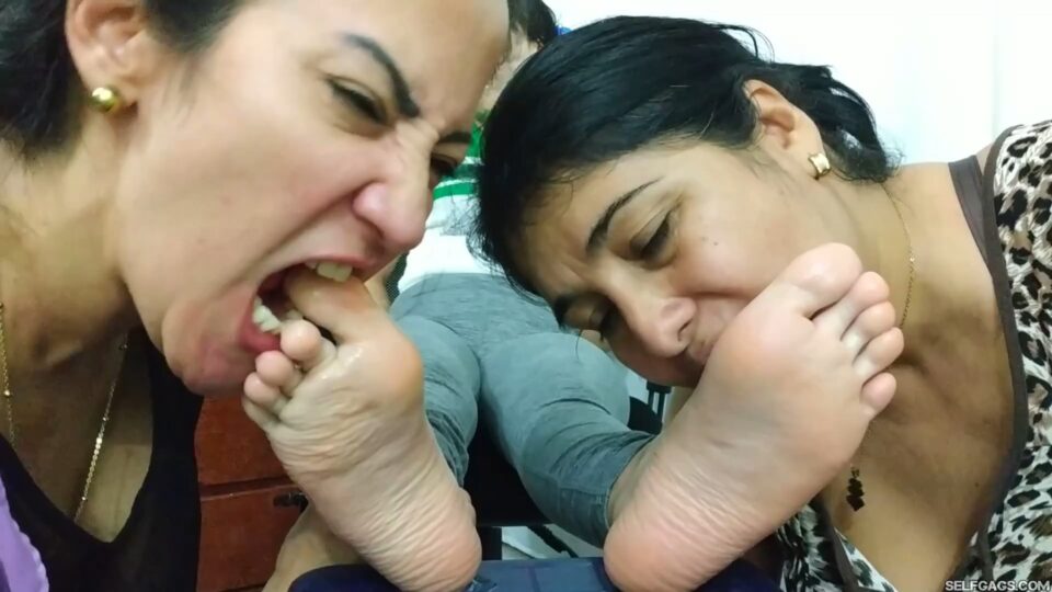 Gagged And Foot Worshipped By Two Generous Latina MILFs! — gallery-8