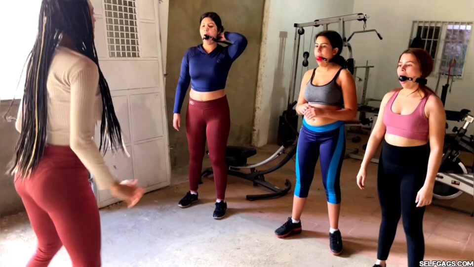 Gagged Gym Squad Bound For Calorie Burning — gallery-3