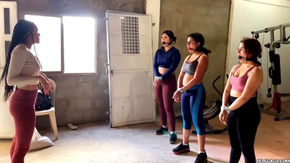 Gagged Gym Squad Bound For Calorie Burning — gallery-4