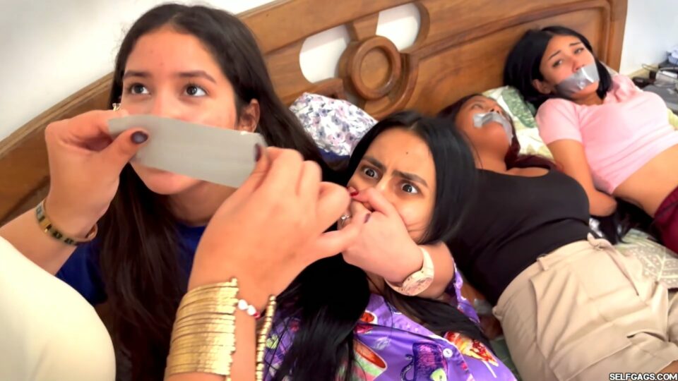 Girls Party Turns Into Hand Over Mouth & Tape Domination — gallery-4