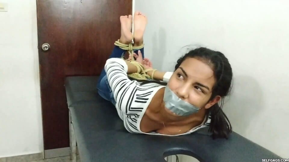Hogtied Bondage Beauty Has Feet Whipped And Worshipped! — gallery-2