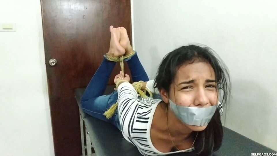 Hogtied Bondage Beauty Has Feet Whipped And Worshipped! — gallery-8