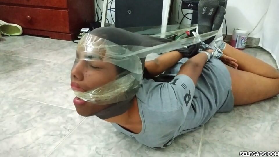 Hogtied, Gagged And Encased By The Criminal Pantyhose MILF (Episode 1 of 2) — gallery-8