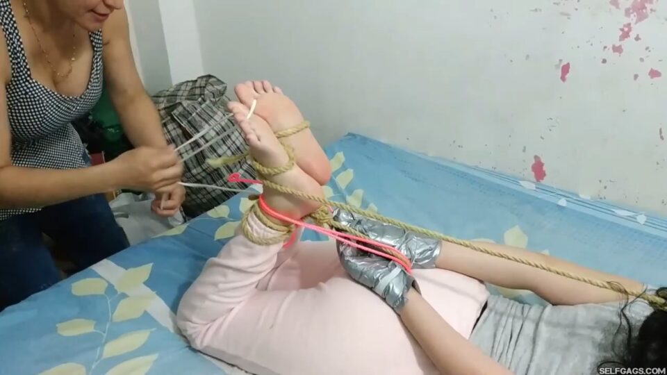 Hogtying The Captive Gym Girl So She Won’t Escape! — gallery-6