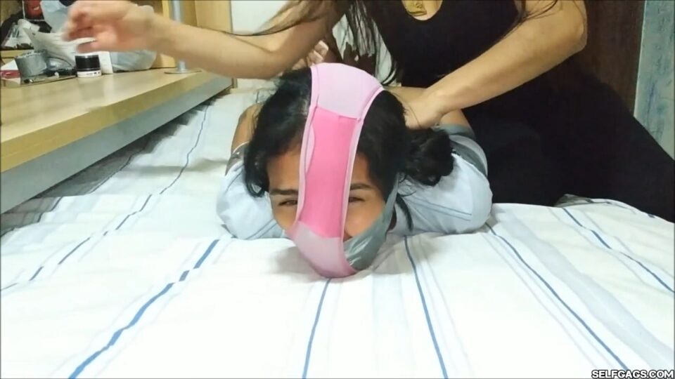 Hot Teenage Girl: Helplessly Duct Taped, Pantyhooded And Carried Away Bound And Gagged By A MILF — gallery-6