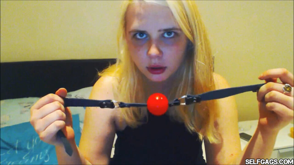 Hungover Party Girl: Ball Gagged & Tape Wrapped Under The Hood! *BLACKMAIL* — gallery-1