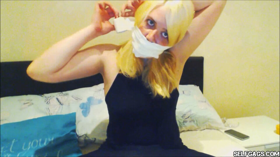Hungover Party Girl: Ball Gagged & Tape Wrapped Under The Hood! *BLACKMAIL* — gallery-3