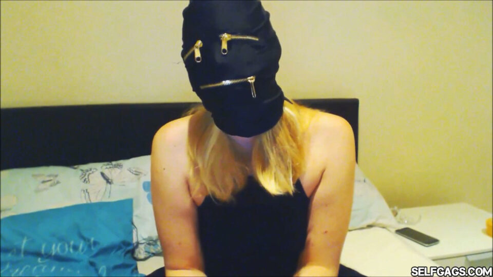 Hungover Party Girl: Ball Gagged & Tape Wrapped Under The Hood! *BLACKMAIL* — poster