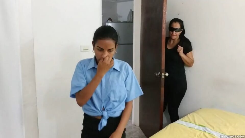 Innocent Schoolgirl Stepsisters Owned With Bondage By A Home-Robbing MILF! — gallery-1