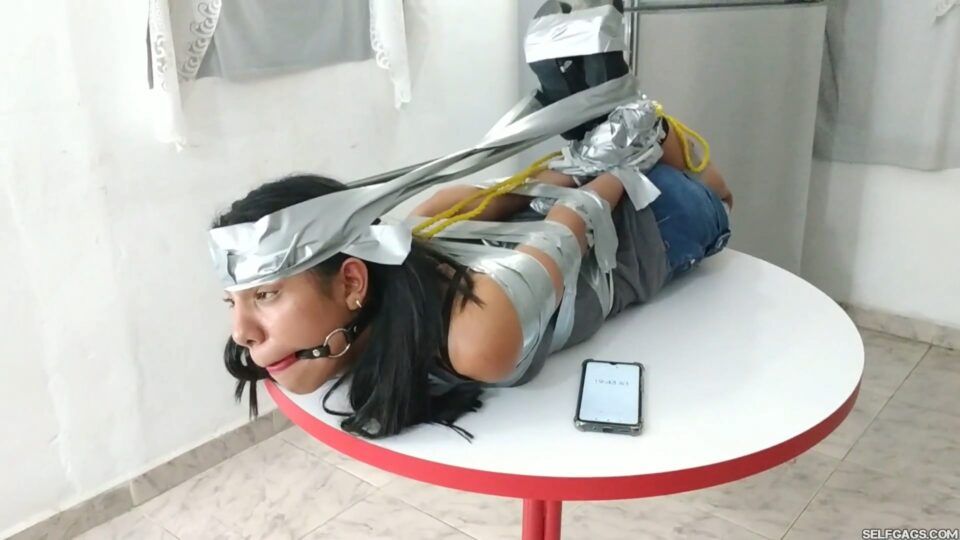 Insane Hogtape Endurance Challenge For Maria Martinez — gallery-6