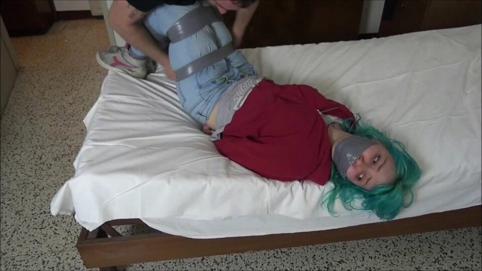 Italian College Girl: Tape Bound, Panty Gagged and Carried Over His Shoulder! — gallery-5